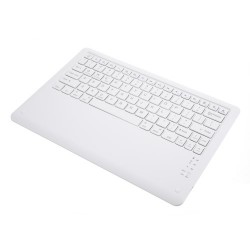 Δερμάτινη Θήκη Βιβλίο με Ασύρματο Πληκτρολόγιο για Samsung Galaxy Tab S7 Plus (2020) / S8 Plus / S7 FE - Ροζέ Χρυσαφί