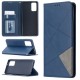 Geometric Pattern Leather with Card Holder Case for Samsung Galaxy Note 20/Note 20 5G - Blue Samsung Cases Mobile