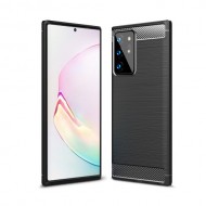 Θήκη Σιλικόνης TPU Carbon Fiber Brushed για Samsung Galaxy Note 20 Ultra - Μαύρο