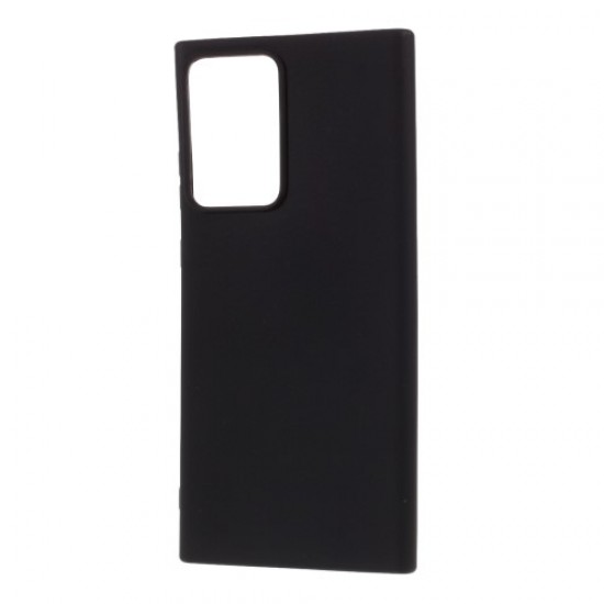 Solid Color Matte Soft TPU Protective Case for Samsung Galaxy Note20 Ultra 5G / Note20 Ultra - Black Samsung Cases Mobile
