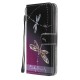 Pattern Printing Cross Texture Leather Wallet Phone Case with Strap for Samsung Galaxy M31 - Dragonfly Samsung Cases Mobile