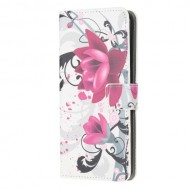 Pattern Printing Wallet Leather Case for Samsung Galaxy A81 / Note 10 Lite / M60s - Pretty Flower