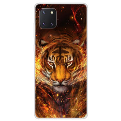 Pattern Printing Soft TPU Phone Case for Samsung Galaxy A81/Note 10 Lite - Tiger