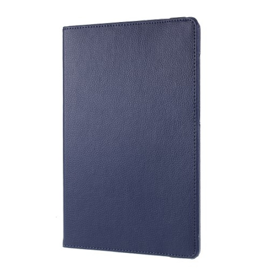 For Samsung Galaxy Tab S6 SM-T860 (Wi-Fi) Leather Tablet Protective Case with Rotary Stand - Dark Blue Samsung Cases Mobile Tablet