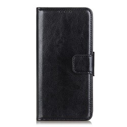 Crazy Horse Leather Unique Cover for iPhone 12 Pro/12 - Black