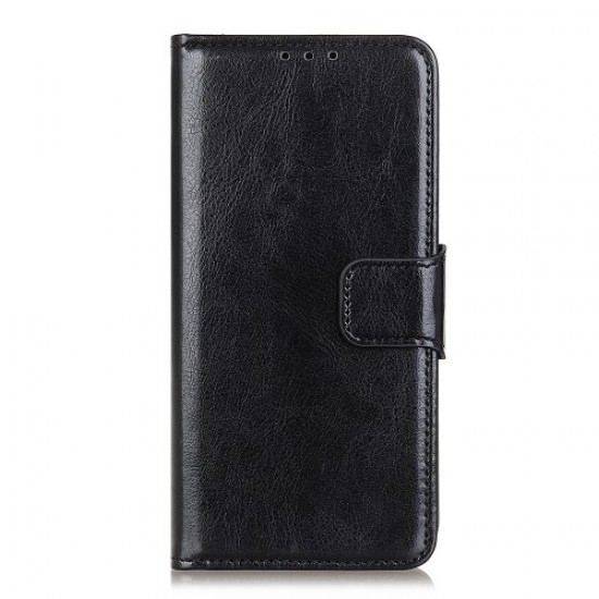 Crazy Horse Leather Unique Cover for iPhone 12 Pro/12 - Black Apple Cases Mobile