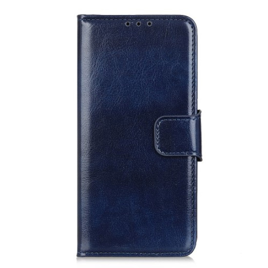 Crazy Horse Leather Unique Cover for iPhone 12 Pro/12 - Blue Apple Cases Mobile