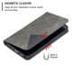 Geometric Pattern Leather Stand Case with Card Slots for iPhone 12 Pro/12 - Grey Apple Cases Mobile