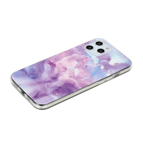 Θήκη Σιλικόνης TPU Σχέδιο Μάρμαρο για iPhone 12 Pro / 12 - Πολύχρωμο Apple Θήκες Κινητών