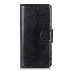 Crazy Horse Wallet Leather Stand Case for Apple iPhone 12 mini - Black