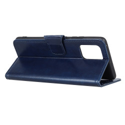 Crazy Horse Wallet Leather Stand Case for Apple iPhone 12 mini - Blue