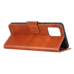 Crazy Horse Wallet Leather Stand Case for Apple iPhone 12 mini - Brown