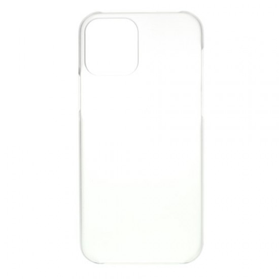 Rubberized Plastic Cell Phone Cover Case for iPhone 12 mini - Transparent Apple Cases Mobile
