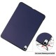 Litch Skin PU Leather Tri-fold Stand Tablet Case for iPad Air (2020) - Dark Blue Apple Cases Tablet