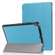For iPad Air 10.5 (2019) / Pro 10.5-inch (2017) Tri-fold PU Leather Smart Stand Case Accessory - Baby Blue Apple Cases Tablet