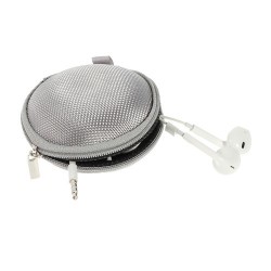 Portable Earphone Headphone Earbud Carrying Storage Bag Pouch - Grey Portable Earphone Headphone Earbud Carrying Storage Bag Pouch - Grey