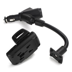 Βάση Στήριξης Αυτοκινήτου (στη Φόρτιση) για Smartphones με Πλάτος 35 με 80mm - Μαύρο