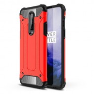 Armor Guard Hybrid Plastic + TPU Phone Cover for OnePlus 8 - Red