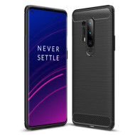 Θήκη Σιλικόνης TPU Carbon Fiber Brushed για OnePlus 8 Pro - Μαύρο