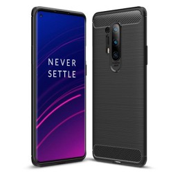 Θήκη Σιλικόνης TPU Carbon Fiber Brushed για OnePlus 8 Pro - Μαύρο Θήκη Σιλικόνης TPU Carbon Fiber Brushed για OnePlus 8 Pro - Μαύρο