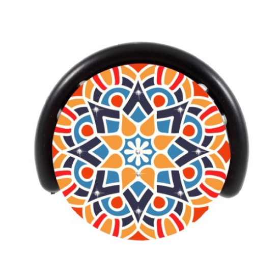 NXE Mandala Series Chic Rhinestone Decorated Mobile Phone Finger Grip Expanding Mount for iPhone Samsung Smartphone - Drops Holders & Docks