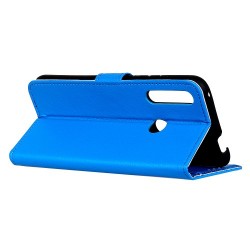 Litchi Texture Wallet Stand Leather Cover for Alcatel 1S (2020) - Blue