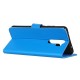 Litchi Skin Magnetic Stylish Leather Shell for Xiaomi Redmi 9 - Blue XIAOMI Cases Mobile