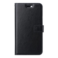 Crazy Horse Texture Wallet Leather Mobile Phone Case for Xiaomi Mi Note 10 Lite - Black