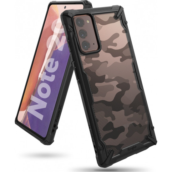 Ringke Fusion-X Samsung Galaxy Note 20 Camo (Moro) Black Samsung Θήκες Κινητών