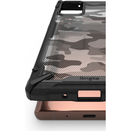 Ringke Fusion-X Samsung Galaxy Note 20 Camo (Moro) Black Samsung Θήκες Κινητών