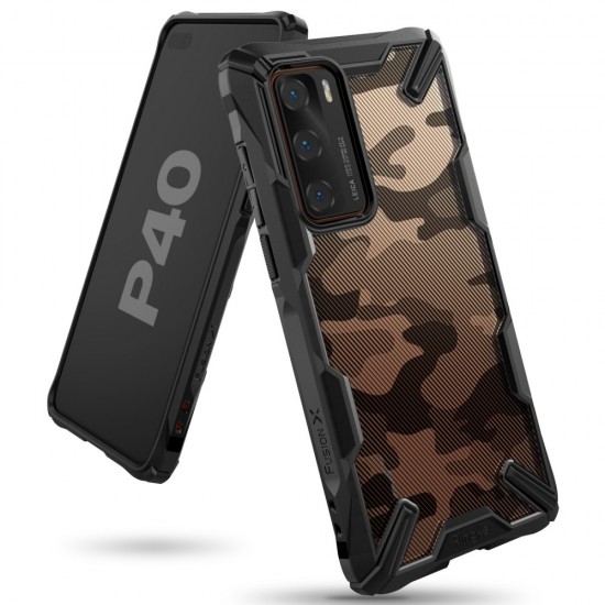 Ringke Fusion-X Huawei P40 Camo (Moro) Black Huawei Cases Mobile