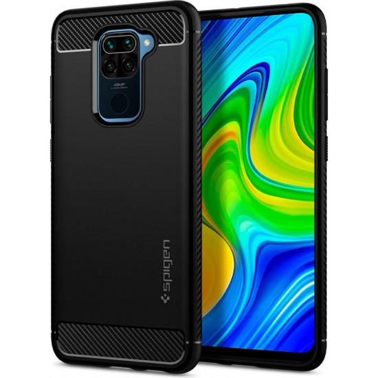 Spigen Rugged Armor Xiaomi Redmi Note 9 Matte Black XIAOMI Cases Mobile