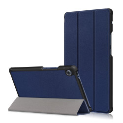 Tri-fold Stand Leather Smart Case for Huawei MatePad T8/C3 8.0 2020 - Dark Blue