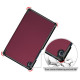 Tri-fold Stand Leather Smart Case for Huawei MatePad T8/C3 8.0 2020 - Wine Red Huawei Tablets Case