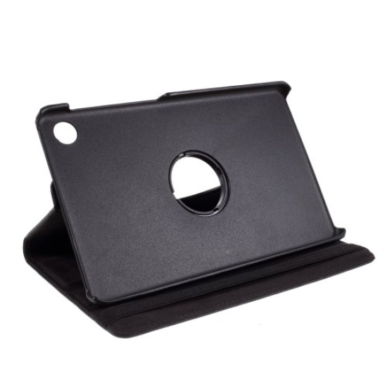 Litchi Texture 360° Rotating Stand Leather Case for Huawei MatePad T8 - Black Huawei Tablets Case