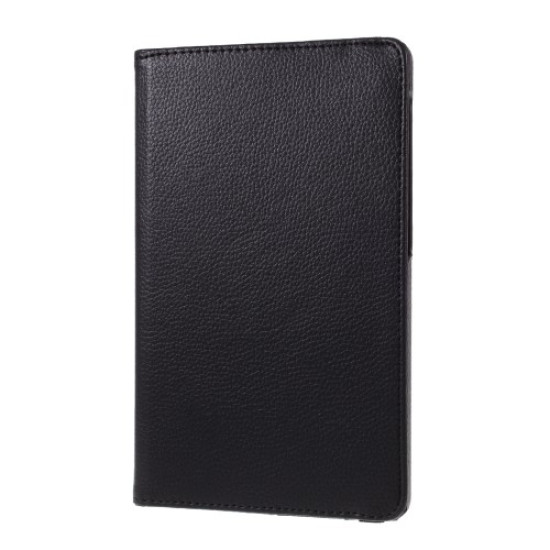 Litchi Texture 360° Rotating Stand Leather Case for Huawei MatePad T8 - Black Huawei Tablets Case
