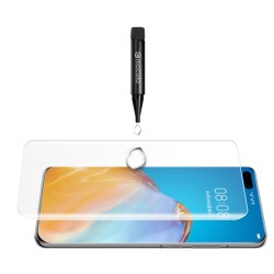 MOCOLO 3D Σκληρυμένο Γυαλί (Tempered Glass) Προστασίας Οθόνης με Υγρή Κόλλα και Λάμπα UV Πλήρης Κάλυψης για Huawei P40 Pro