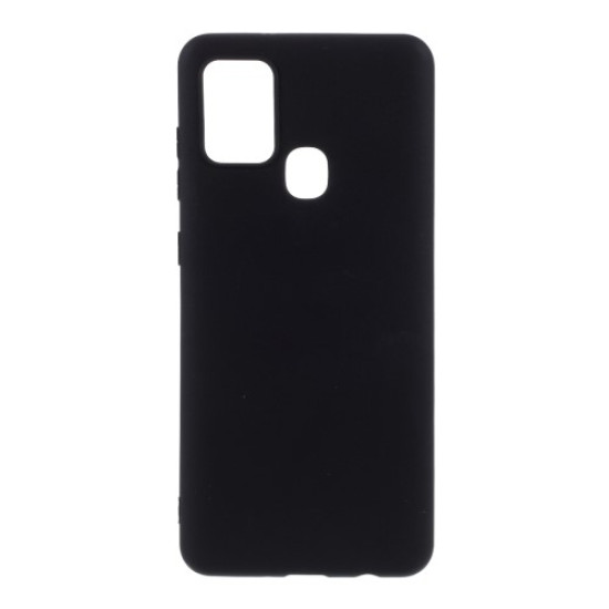 Matte TPU Back Case for Samsung Galaxy A21s - Black Samsung Cases Mobile