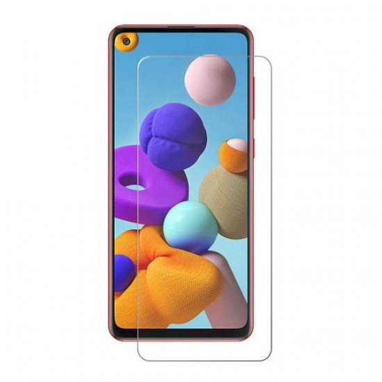 For Samsung Galaxy A21s 0.3mm Tempered Glass Phone Screen Protector Film (Arc Edge) Samsung Screen Protectors