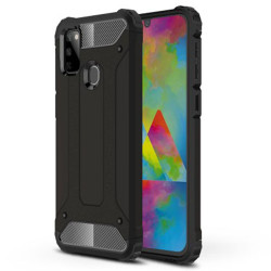 Armor Guard Plastic + TPU Combo Case Phone Covering for Samsung Galaxy M21/M30s - Black