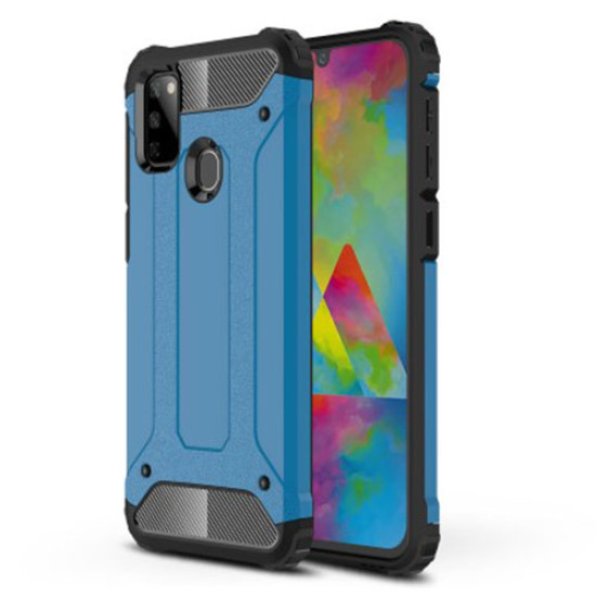 Armor Guard Plastic + TPU Combo Case Phone Covering for Samsung Galaxy M21/M30s - Baby Blue Samsung Cases Mobile