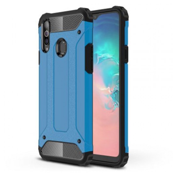 Armor Guard Plastic + TPU Combo Case for Samsung Galaxy A20s - Baby Blue Samsung Cases Mobile