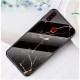 Marble Texture Tempered Glass + PC + TPU Hybrid Phone Cover for Samsung Galaxy A20s - Gold/Black Samsung Cases Mobile
