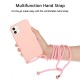 Θήκη Σιλικόνης TPU με Κορδόνι Ώμου για iPhone 11 6.1 inch - Ροζ Apple Θήκες Κινητών