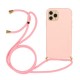Soft TPU Case Phone Cover with Multi-function Strap for iPhone 11 Pro 5.8 inch - Pink Apple Cases Mobile