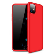 GKK Detachable 3-Piece Matte Hard PC Case for iPhone 11 6.1 inch - Red
