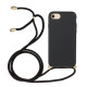 Soft TPU Phone Cover with Multi-function Strap for iPhone 6/6s/7/8 4.7-inch - Black Apple Cases Mobile