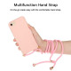 Soft TPU Phone Cover with Multi-function Strap for iPhone 6/6s/7/8 4.7-inch - Pink Apple Cases Mobile