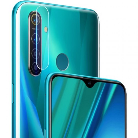 IMAK 2Pcs/Pack Clear Glass Camera Lens Films for OPPO Realme 5 Pro / Realme Q Oppo Realme Screen Protectors