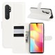 Litchi Skin Magnetic Leather Stand Case for Xiaomi Mi Note 10 Lite - White XIAOMI Cases Mobile